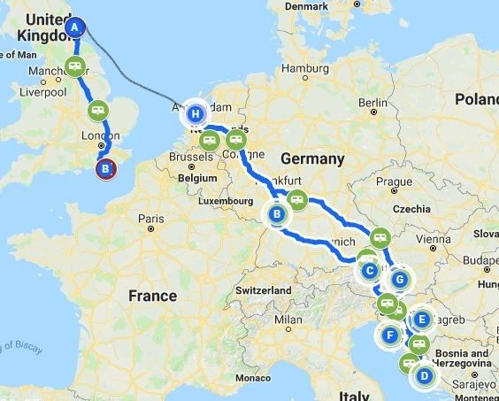 The full route